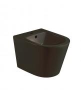 Біде Volle Nemo підвісне з отвором під змішувач і переливом чорний матовий 13-17-036 Black