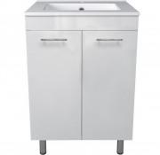 Тумба напольная Volle Maro 600 с раковиной 60 см белый глянцевый 15-52-61
