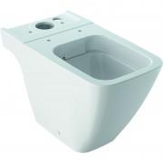 Унітаз підлоговий приставний Geberit iCon Square Rimfree воронкоподібний закрита форма санфарфор білий 200930000
