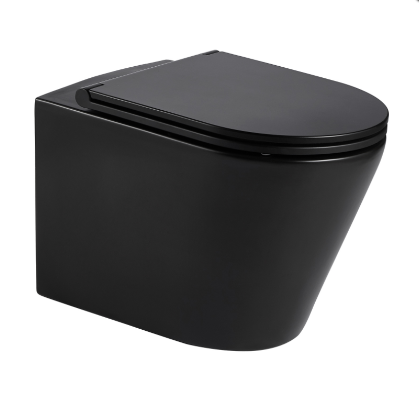 Унітаз Volle Nemo Rimless підвісний з сидінням чорний матовий 13-17-316 Black