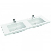 Раковина для ванної Marmorin Greta 1500 D врізна без крила литий камінь білий P_U_546_08_1500