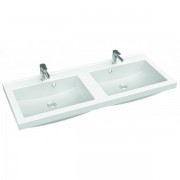 Раковина для ванної Marmorin Greta 1200 D врізна без крила литий камінь білий P_U_546_06_1200