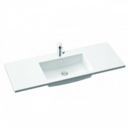 Раковина для ванной Marmorin Hubert 1200 врезная с крылом литой камень белый P_U_547_04_1200