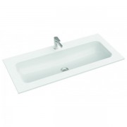 Раковина для ванной Marmorin Mono 1000 врезная без крыла литой камень белый P_U_595_03_1000