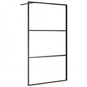 Стенка душевая Riho Grid GB400 140 см черный/прозрачное стекло GB4140000