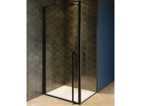 Душовий куточок Riho Lucid GD201 80x80 см чорний/прозоре скло GD208B080