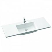 Раковина для ванної Marmorin Hubert 1200 врізна з крилом литий камінь білий P_U_547_04_1200
