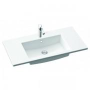 Раковина для ванної Marmorin Hubert 900 врізна з крилом литий камінь білий P_U_547_03_0900