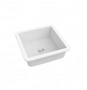 Раковина для ванної Marmorin Lena IV Inset врізна квадратна литий камінь білий P_U_539_07_0448