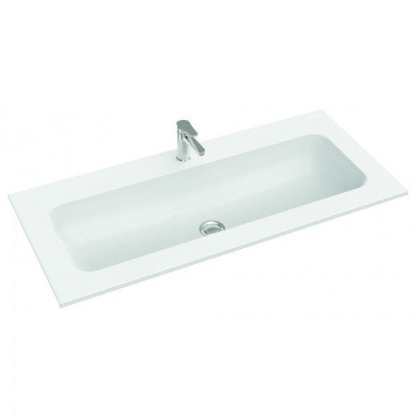 Раковина для ванної Marmorin Mono 1000 врізна без крила литий камінь білий P_U_595_03_1000