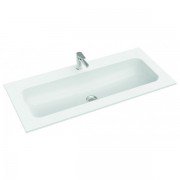 Раковина для ванної Marmorin Mono 1000 врізна без крила литий камінь білий P_U_595_03_1000