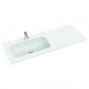 Раковина для ванной Marmorin Mono 1200 L врезная с крылом справа литой камень белый P_U_595_08_1200