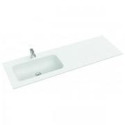 Раковина для ванной Marmorin Mono 1400 L врезная с крылом справа литой камень белый P_U_595_10_1400