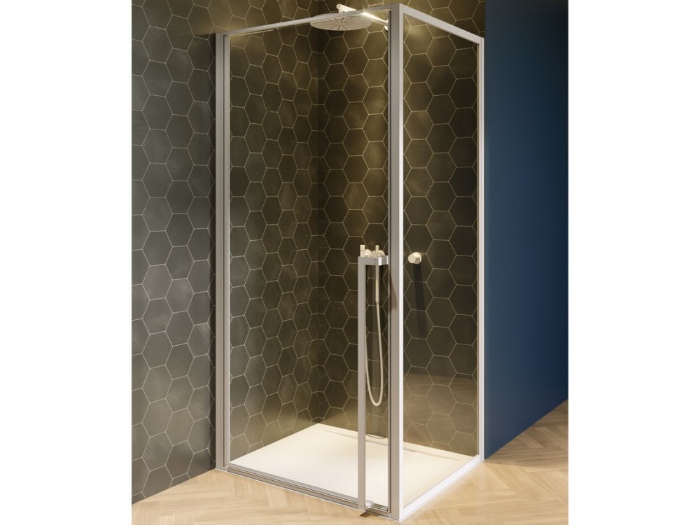 Душевой уголок Riho Lucid GD201 80x90 см белый/прозрачное стекло GD208W090