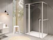 Душевой уголок Riho Lucid GD203 130x80 см белый/прозрачное стекло GD213W080