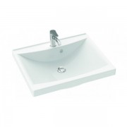 Раковина для ванної Marmorin Moris 600 врізна литий камінь білий P_U_550_01_0600