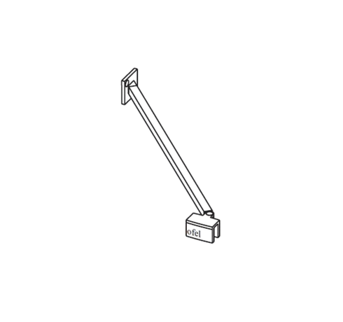 Стабілізуючий стрижень для душових шторок Riho 45° хром 565155102