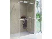 Стенка душевая Riho Lucid GD400 120 см белый/прозрачное стекло GD412W000