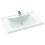 Раковина для ванної Marmorin Moris 800 врізна литий камінь білий P_U_550_02_0800