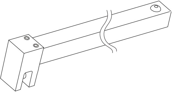Кронштейн Riho для фіксації душовою перегородки 162,5 см хром 562550050
