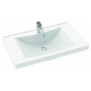 Раковина для ванної Marmorin Moris 800 врізна литий камінь білий P_U_550_02_0800