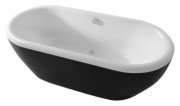 Ванна акрилова Riho Dua овальна 180x86 чорна/біла BD0166500000000