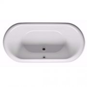 Ванна акрилова Riho Dua овальна 180x86 біла з кольоровою панеллю BD01XXX00000000
