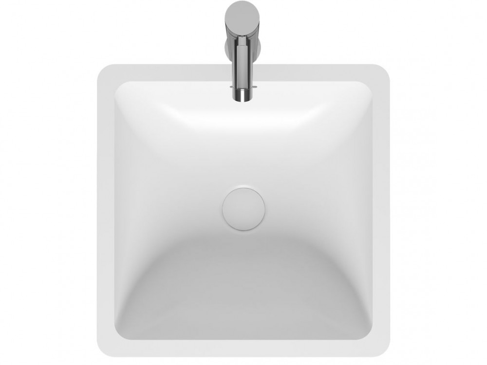 Раковина Riho Avella 42х42 см искусственный камень белый матовый F7AN6042421110