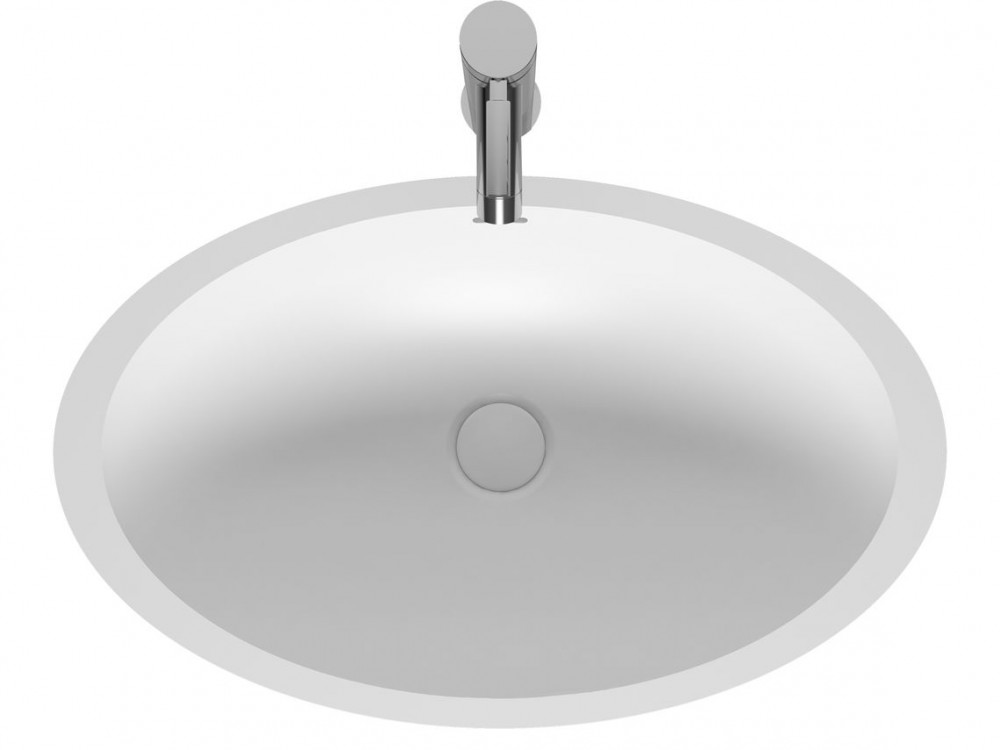 Раковина Riho Avella 58х36 см искусственный камень белый матовый F7AN6058361110