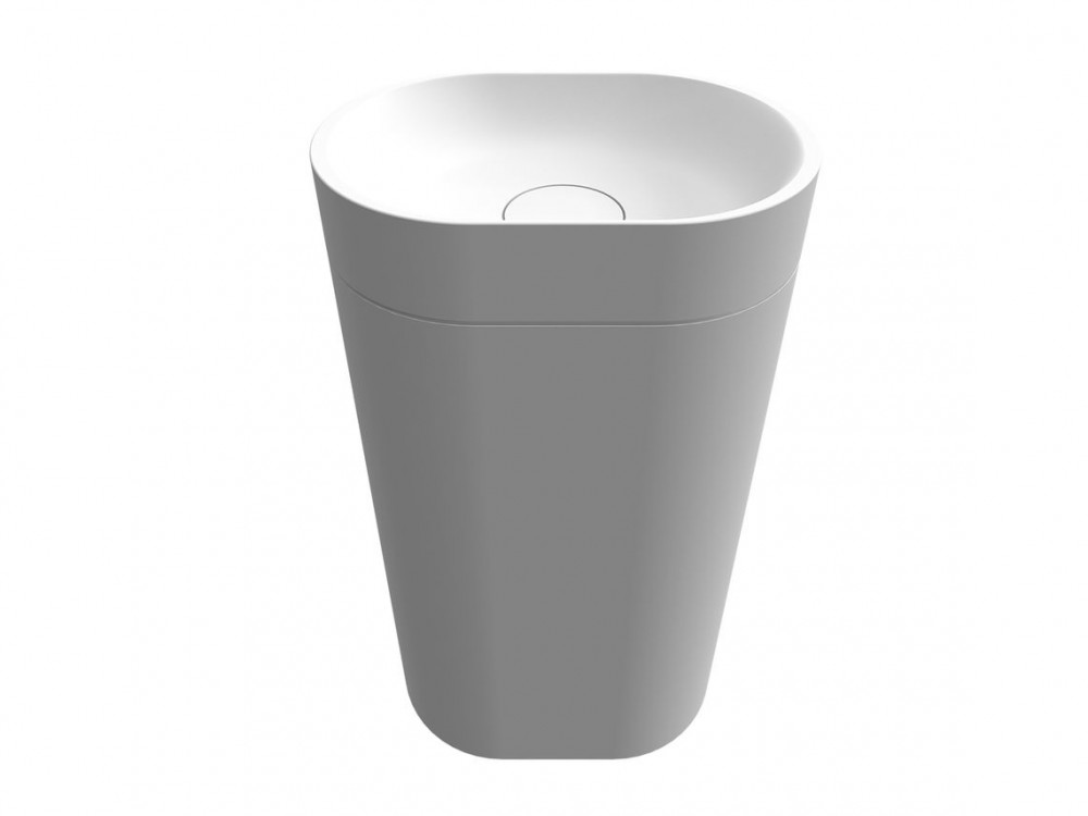 Раковина Riho Essence Column 48х32 см напольная искусственный камень белый матовый F70103