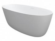 Ванна з штучного каменю Riho Oval 160х72 см білий матовий BS6700500000000