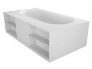 Ванна из искусственного камня Riho Burgos 180х102 см белый матовый BS4200500000000