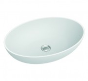 Раковина для ванної Marmorin Birma I накладна без крила литий камінь білий P_U_604_01_0570