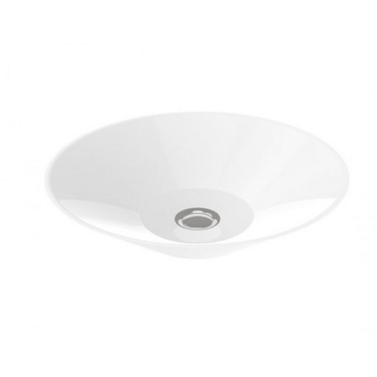 Раковина для ванной Marmorin Spot накладная без крыла литой камень белый P_U_535_03_0463