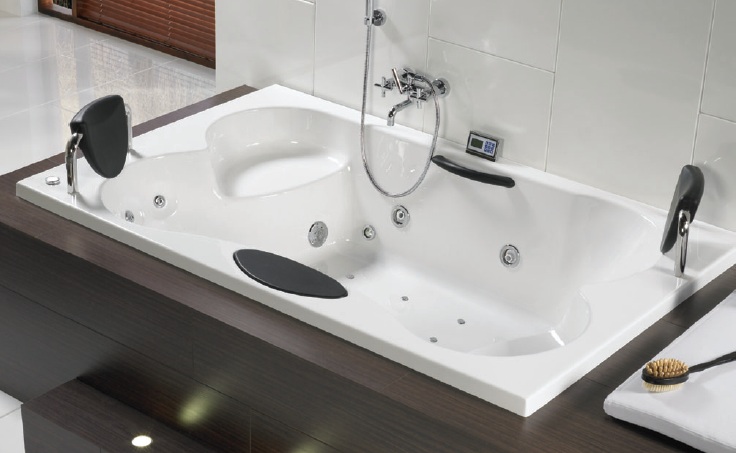 Ванна аэро- и гидромассажная акриловая Riho Claudia 190х120 см белый BZ420055CSH1542