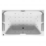Ванна аеро- і гідромасажна акрилова Riho Laura 180х115 см білий BZ2800560SH1625