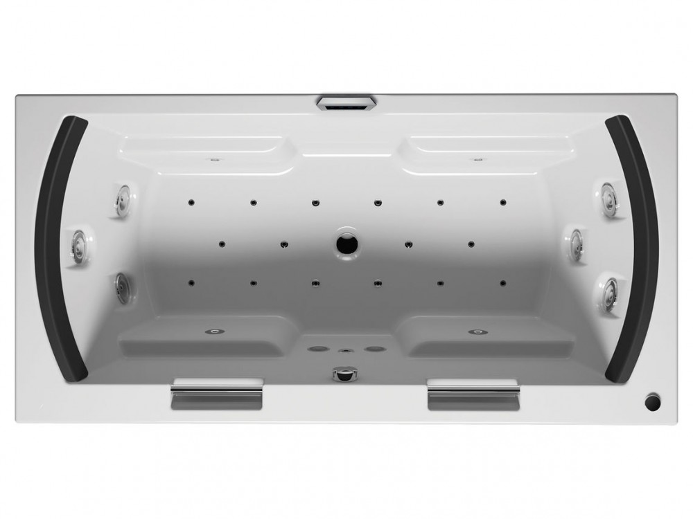 Ванна аеро- і гідромасажна акрилова Riho Lisa 180х90 см білий BZ1500554SV1506