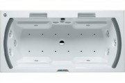 Ванна аэро- и гидромассажная акриловая Riho Lisa 180х90 см белый BZ1500554SV1706