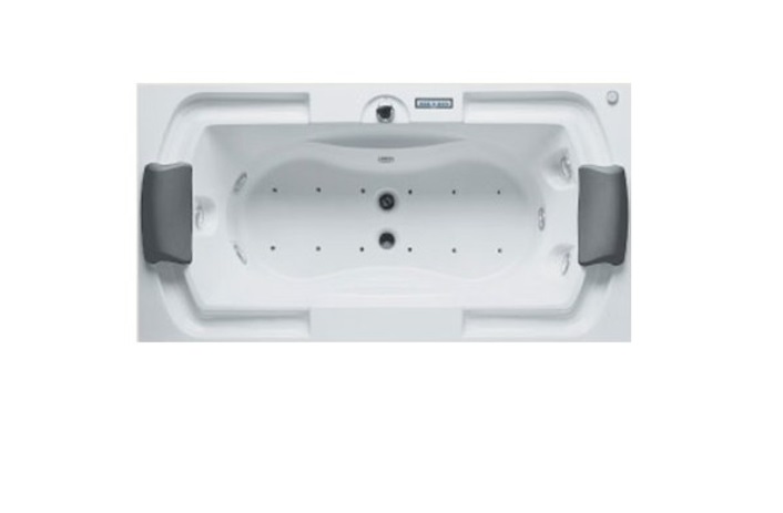 Ванна аеро- і гідромасажна акрилова Riho Lisette 195х105 см білий BZ1400554SV1610