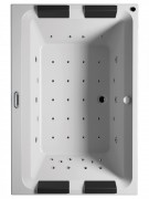 Ванна аеро- і гідромасажна акрилова Riho Olivia 180х120 см ліва білий BZ7700561SH1573