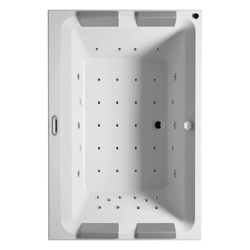 Ванна аеро- і гідромасажна акрилова Riho Olivia 180х120 см ліва білий BZ7700561SH1743