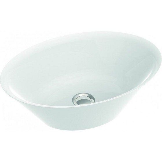 Раковина для ванной Marmorin Luka накладная без крыла литой камень белый P_U_263_02_0500