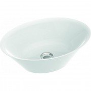 Раковина для ванной Marmorin Luka накладная без крыла литой камень белый P_U_263_02_0500