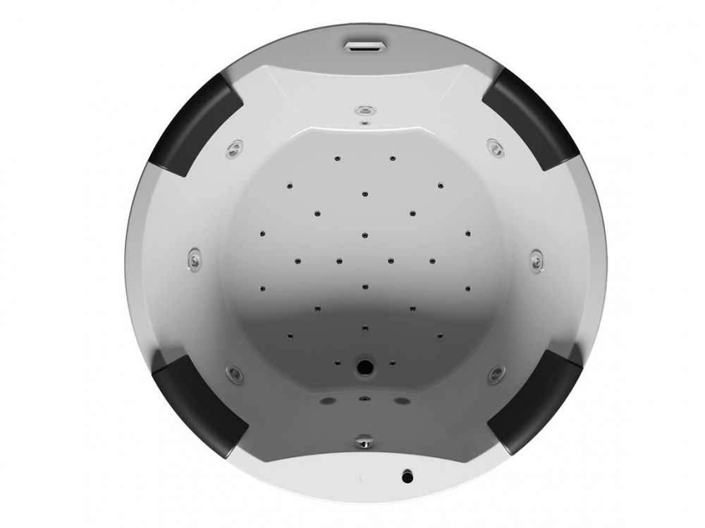 Ванна аэро- и гидромассажная акриловая Riho Carmen  Ø180 см белый BZ290055USV1552