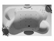 Ванна аеро- і гідромасажна акрилова Riho Claudia 190х120 см білий BZ420055CSH1700