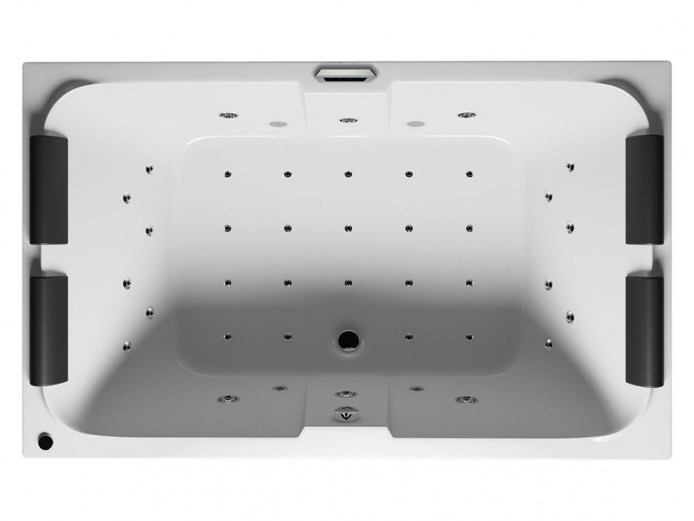 Ванна аеро- і гідромасажна акрилова Riho Laura 180х115 см білий BZ2800560SH1512