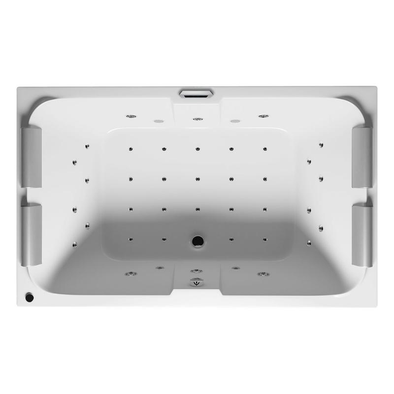 Ванна аеро- і гідромасажна акрилова Riho Laura 180х115 см білий BZ2800560SH1625
