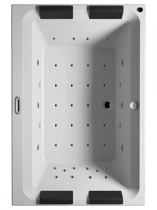 Ванна аеро- і гідромасажна акрилова Riho Olivia 180х120 см ліва білий BZ7700561SH1573