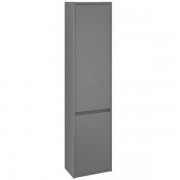 Пенал для ванної Volle Teo підвісний 139х35 см ДСП / МДФ сірий глянсовий 15-88-55G