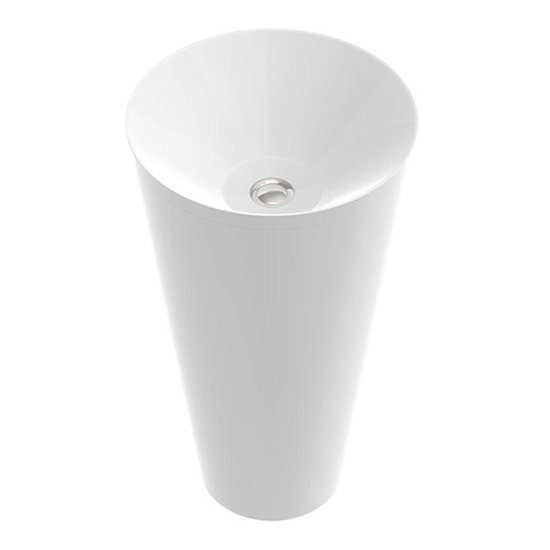 Раковина для ванной Marmorin Spot S напольная литой камень белый P_U_535_02_0458